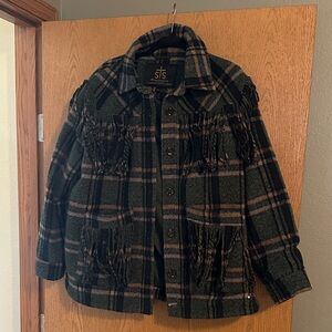 STS Ranchwear Black and Brown Plaid Jacket